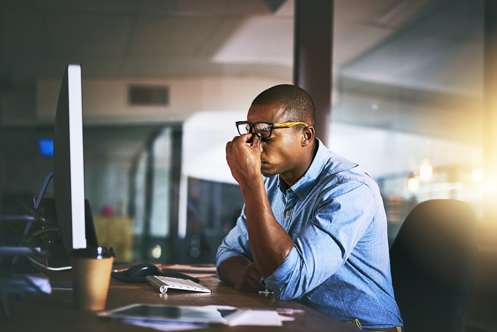 Stressed Worker